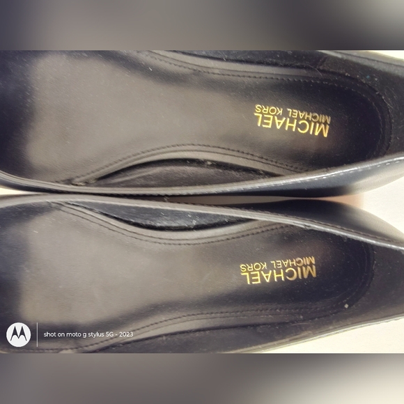 Michael Kors Ballet Flats Size 5.5 New Black/Gold Designer - Picture 7 of 7